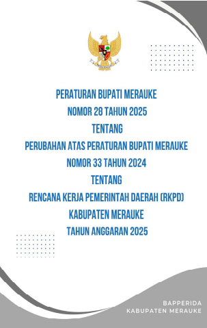 Cover RKPD-PERUBAHAN KABUPATEN MERAUKE TAHUN  2025